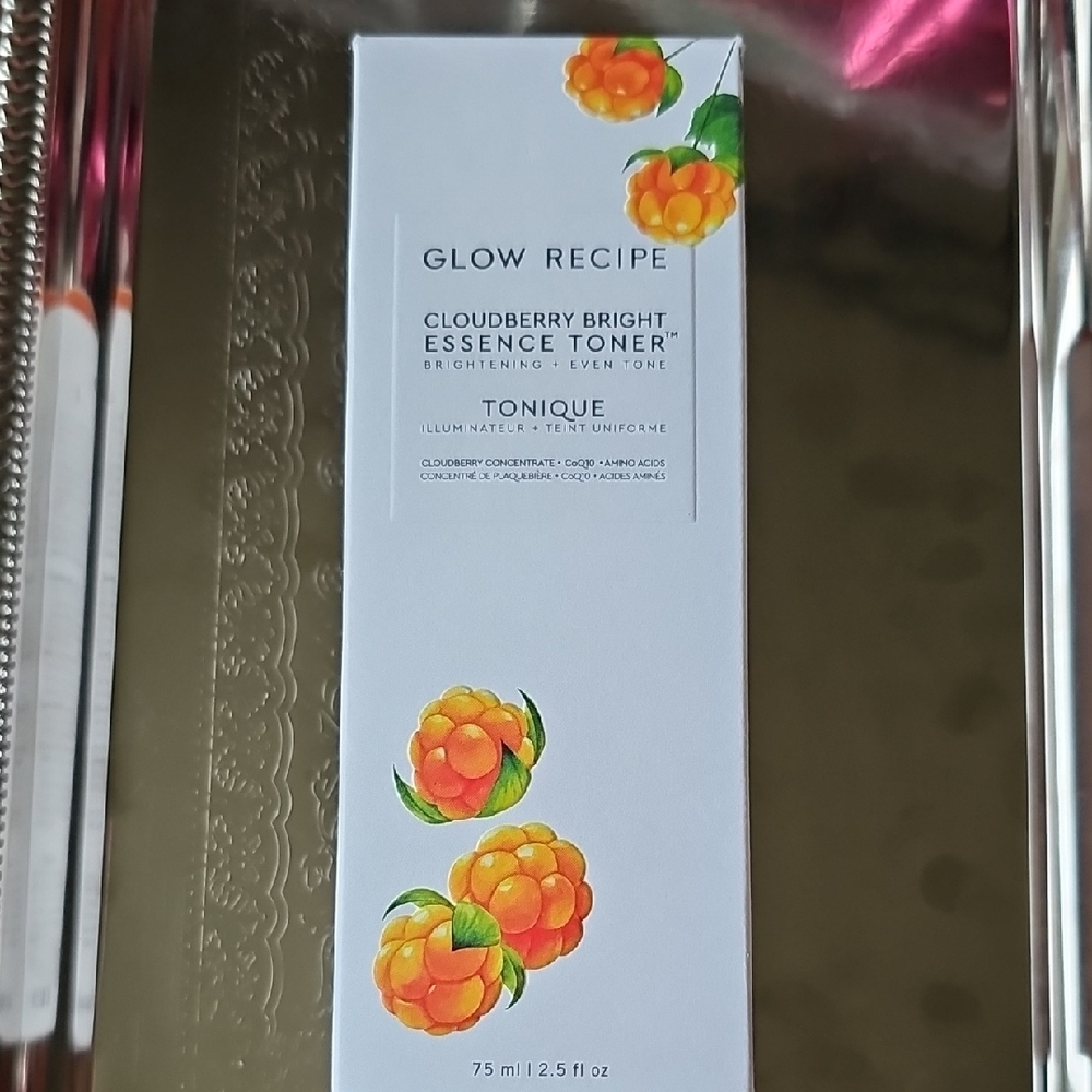 NIB Glow Recipe Cloudberry Bright Essence Toner - Brightening - Full Size
